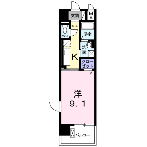 エスポワール南林間の間取り
