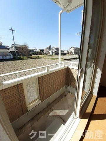 デフィ植村　Ａのバルコニー