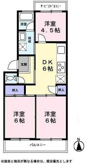 サニーヒル能見台の間取り