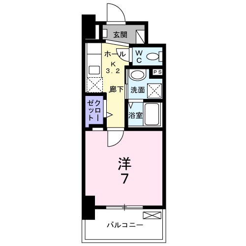 【間取り】 | メルベージュ岸