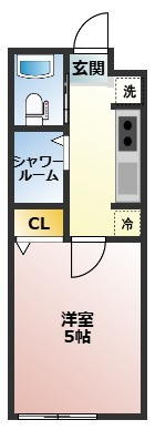 【間取り】 | アイビーV | 1Kの間取り！