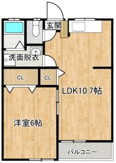 【間取り】 | ウエストタウンⅠ