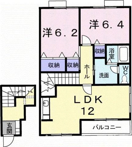 パークサイド大道Ａの間取り