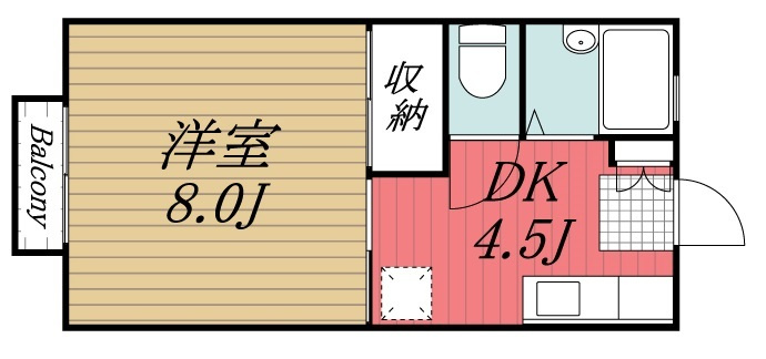 【間取り】 | パークサイド池田　B