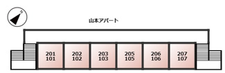 【区画図】 | 山本アパート