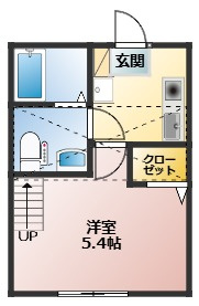 【間取り】 | ロフト付き！1Kの間取りです！