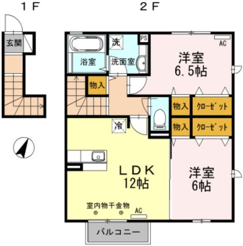 グリーンハイツ下里の間取り