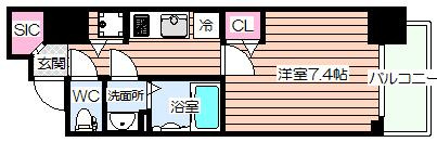【間取り】 | プレサンス南森町ライズ