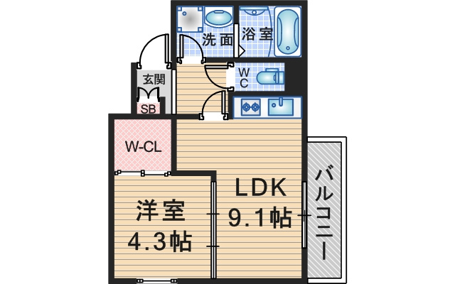 SOAR豊中庄内の間取り