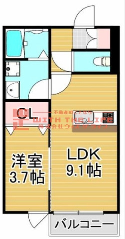CS津福【キャッシュバック対象物件】の間取り