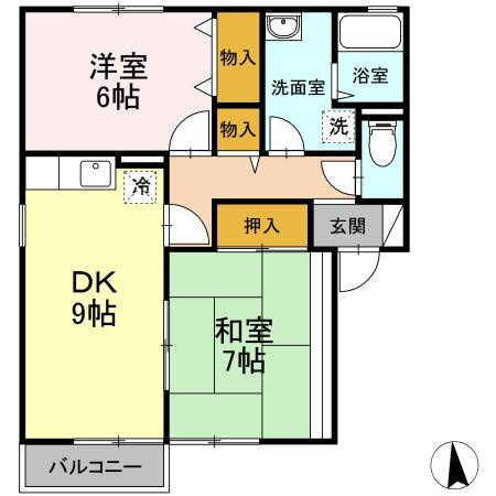 プラザＳの間取り