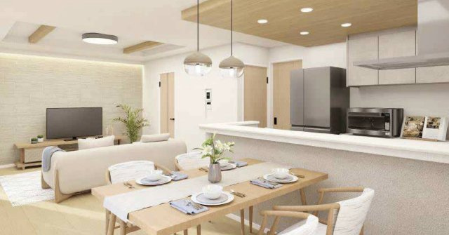 【居間・リビング】 | 北本市中丸6期　GRAFARE　新築戸建　全3棟　2号棟 | イメージパース