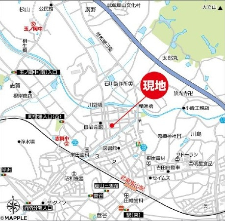 中古戸建　嵐山町志賀274-27（リフォーム住宅）の地図