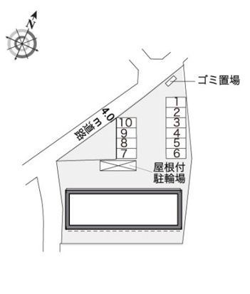 レオパレスアビテ湘南の区画図