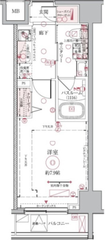 クレヴィスタ押上の間取り