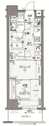 日神デュオステージ浅草三筋の間取り|間取りです。