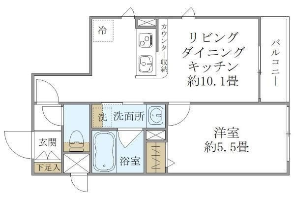 キャナルステージの間取り|間取りです。