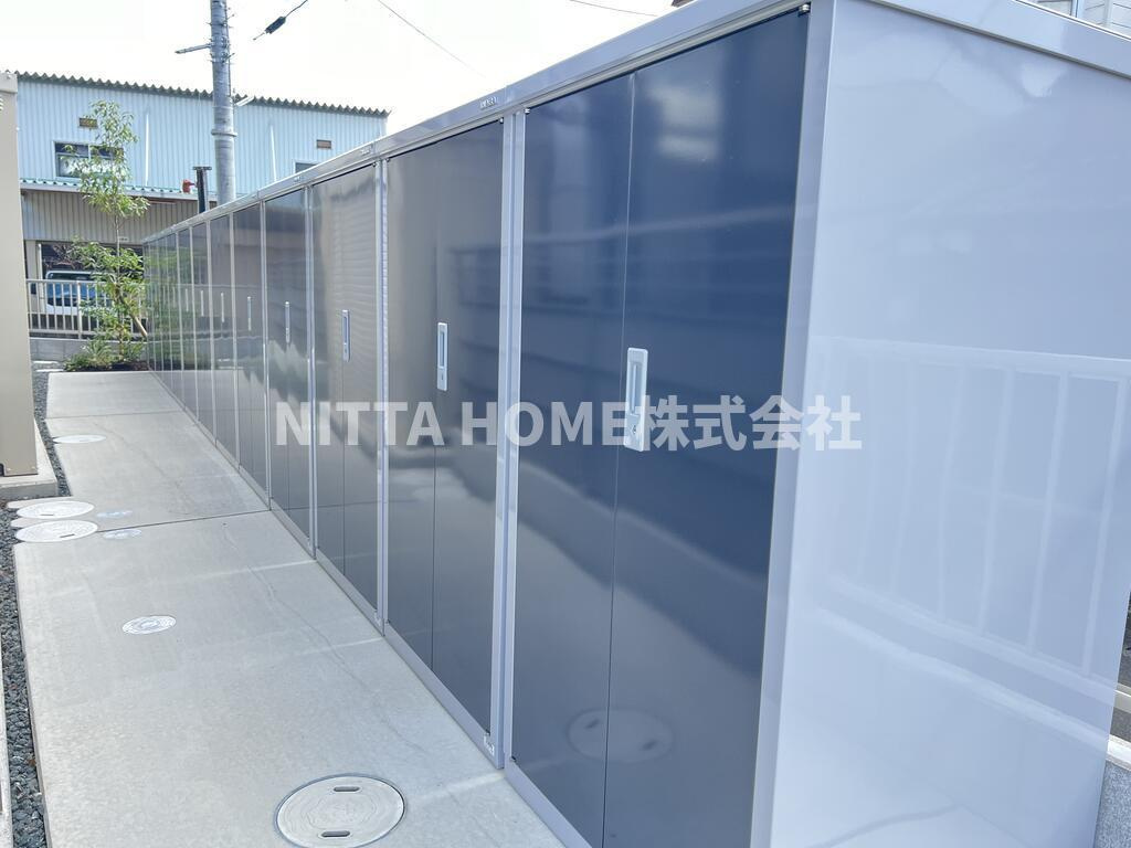 シャーメゾン南田辺のその他共用部分|外部トランクも無料で使用OK◎