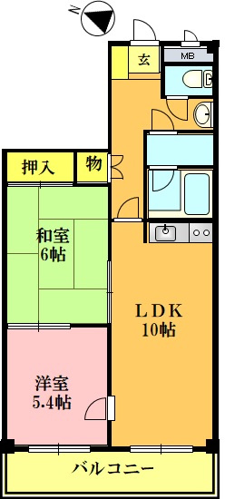カーサオオノの間取り