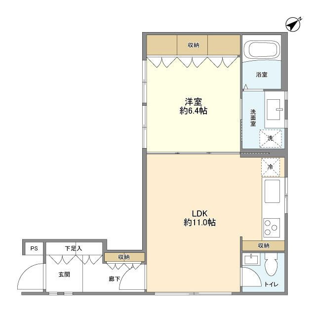 Ｆ　Ｋ　Ｄａｉｋａｎｙａｍａの間取り