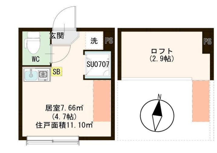 桜テラス荒川の間取り