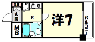 【間取り】 | ペイサ－ジュＳＡＮＫＯ