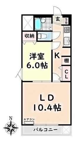 【間取り】 | 富士ビル第3【名古屋市賃貸・南向き】