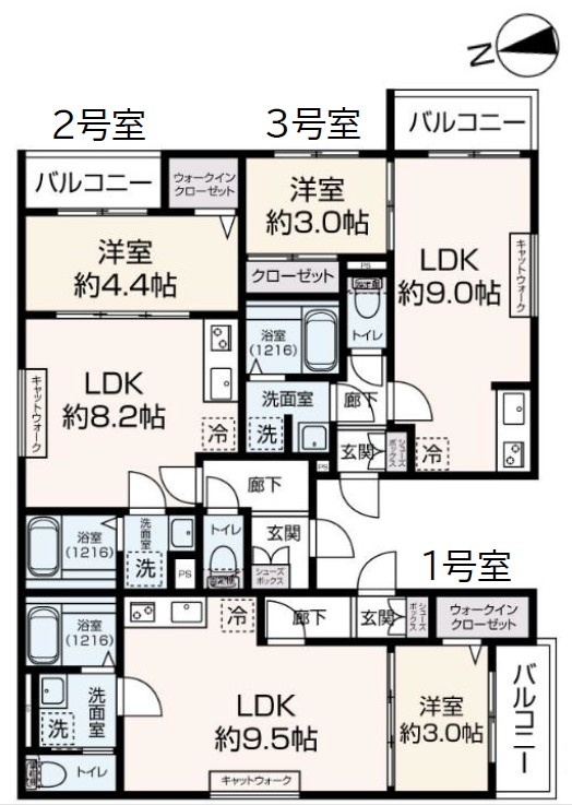 【間取り】 | Katze戸畑 | 1号室の間取りをご確認下さい。