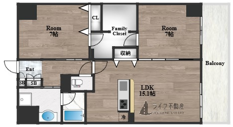 クレリア新深江の間取り
