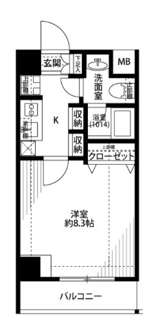 プレール・ドゥーク高円寺Ⅱの間取り|間取りです。