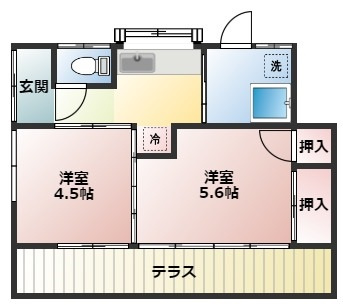 【間取り】 | 古谷貸家