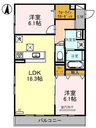 ルネ・ムーンの間取り