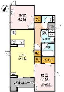 【間取り】 | ラ・グリシーヌ・レーブ（D-room）