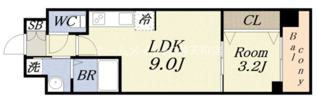 【間取り】 | スプランディッド弁天町