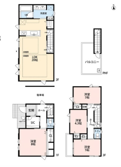 【間取り】 | 碑文谷一丁目戸建