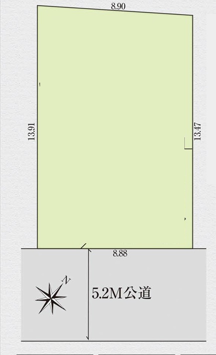 【仲介手数料無料】GRAFARE　狭山市北入曽　全1棟の区画図