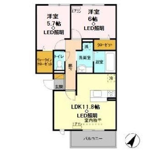 【間取り】 | オランジュ Ａ