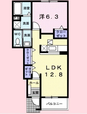 プラシード　メゾンの間取り