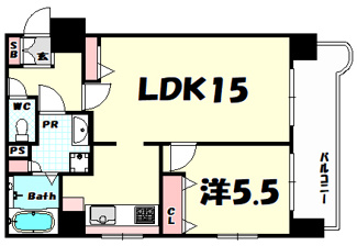 【間取り】 | パルシオ三宮フラワーロード
