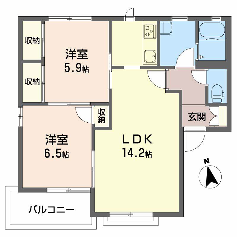 ディアス Ｂ|ディアス Ｂ 202号-2