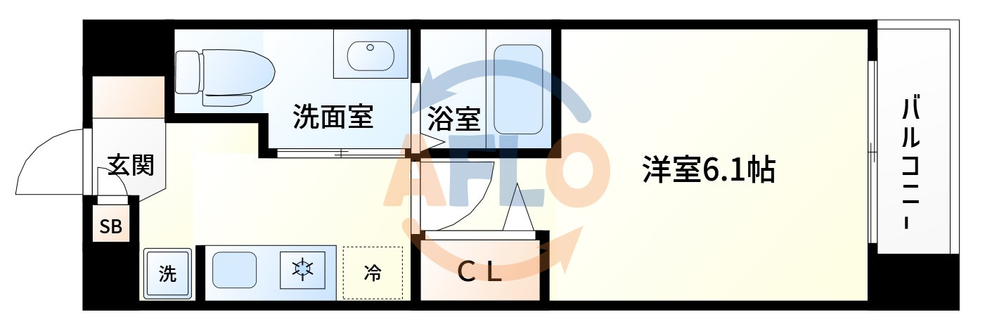アスリート本町リバーウエストの間取り|アスリート本町リバーウエスト　間取り
