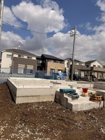 幸手市北2期の外観|3/27撮影　３週間経過の建築作業です！