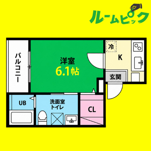 グレイスコート柳島(グレイスコートヤナギシマ)　名古屋市賃貸　仲介手数料無料の間取り