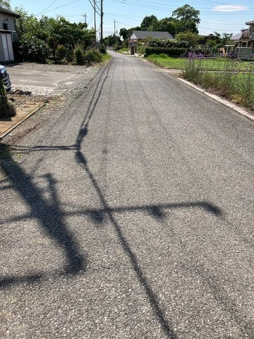 加須市大越の前面道路含む現地写真