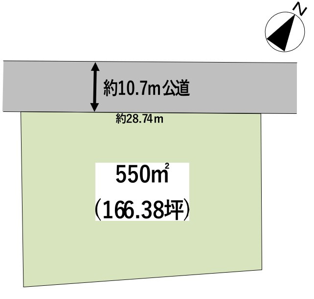 加須市駒場の土地図|広々166坪！お好きなハウスメーカー、工務店様で建築可！