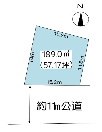 加須市久下5丁目の土地図|図面と現況が異なる場合は、現況優先とします。