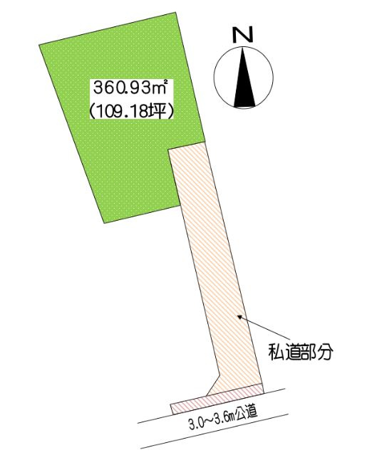加須市本郷の土地図