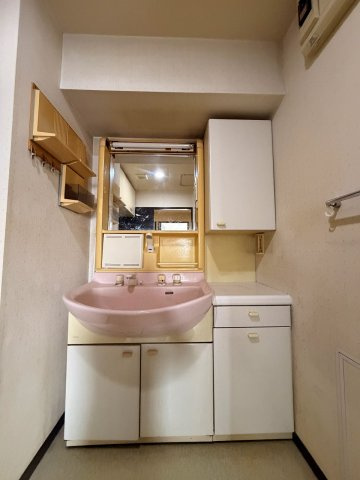 ライオンズガーデン花崎F棟の独立洗面台|収納も多く、使いやすいです！