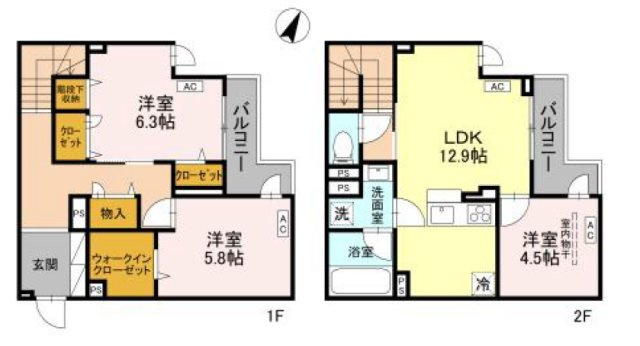 【間取り】 | ラ・グリシーヌ・レーブ（D-room）