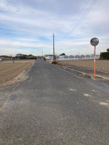 加須市柳生の前面道路含む現地写真|前面側面道路